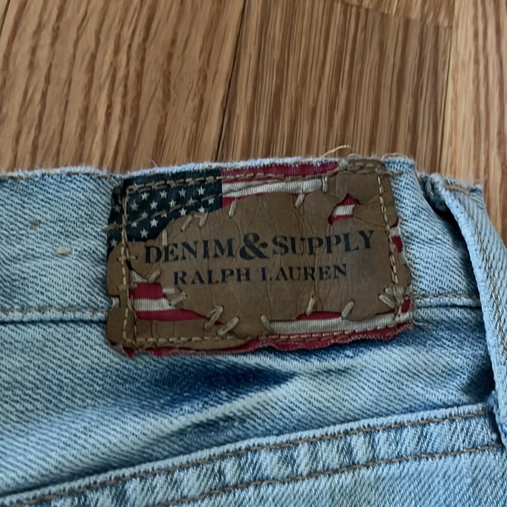 Denim & Supply Ralph Lauren Vintage Mini Distressed Blue Jean Skirt Size 28 - Picture 4 of 6